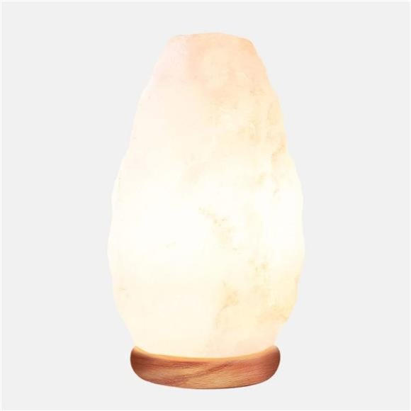 Himalayan Glow White Salt Crystal Lamp,Natural Salt Night Light,Hand Crafted - Picture 1 of 4